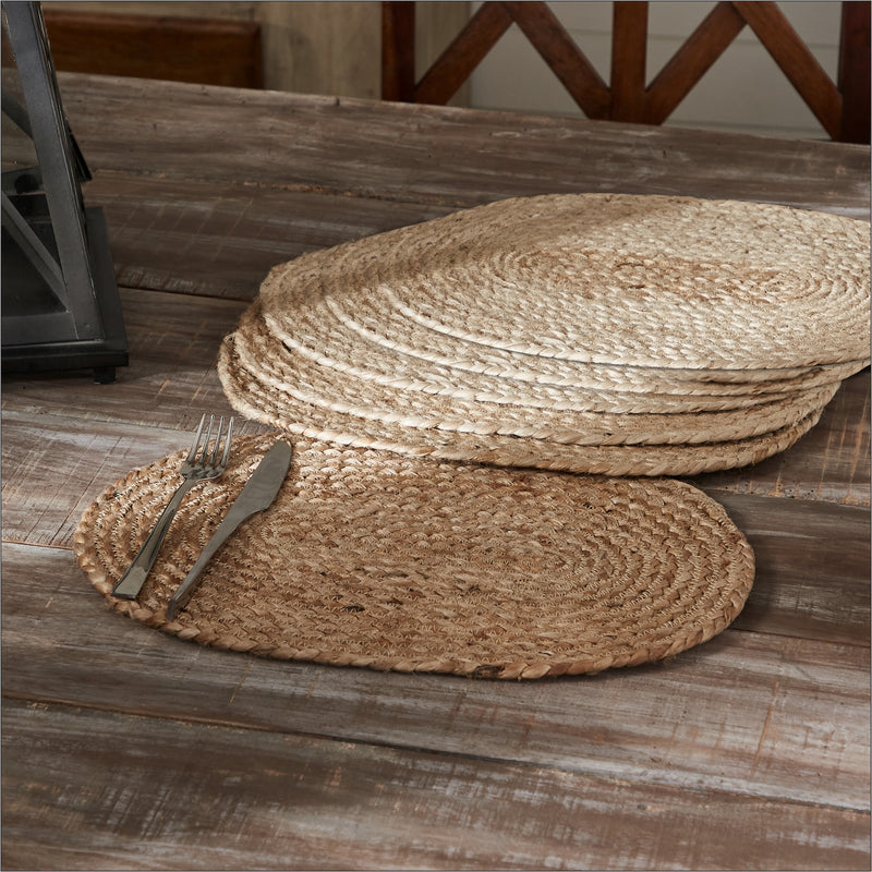 Natural Jute Placemat Set of 6 10x15