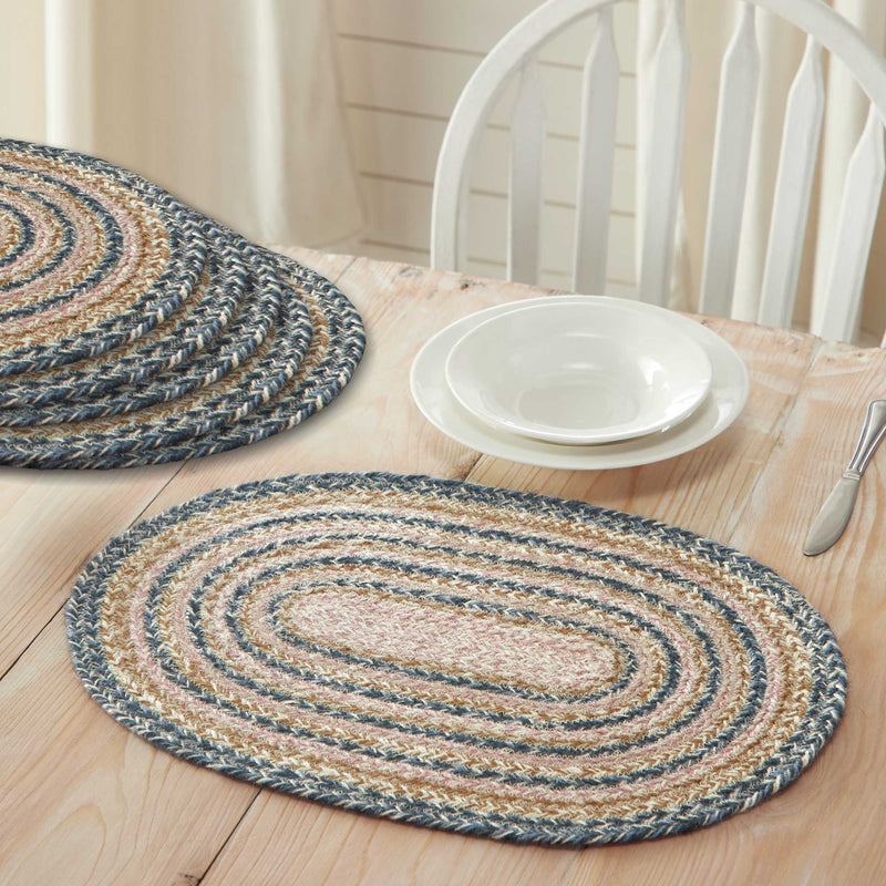 Kaila Jute Oval Placemat Set of 6 13x19
