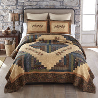 Cabin Raising Pine Cone Quilted Collection