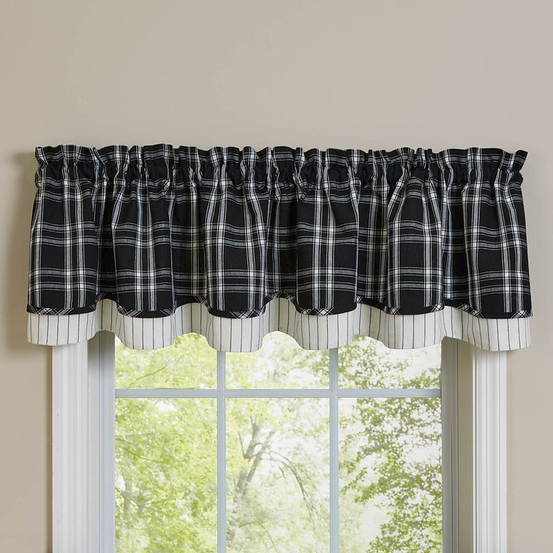 FAIRFIELD LINED LAYERED VALANCE 72X16