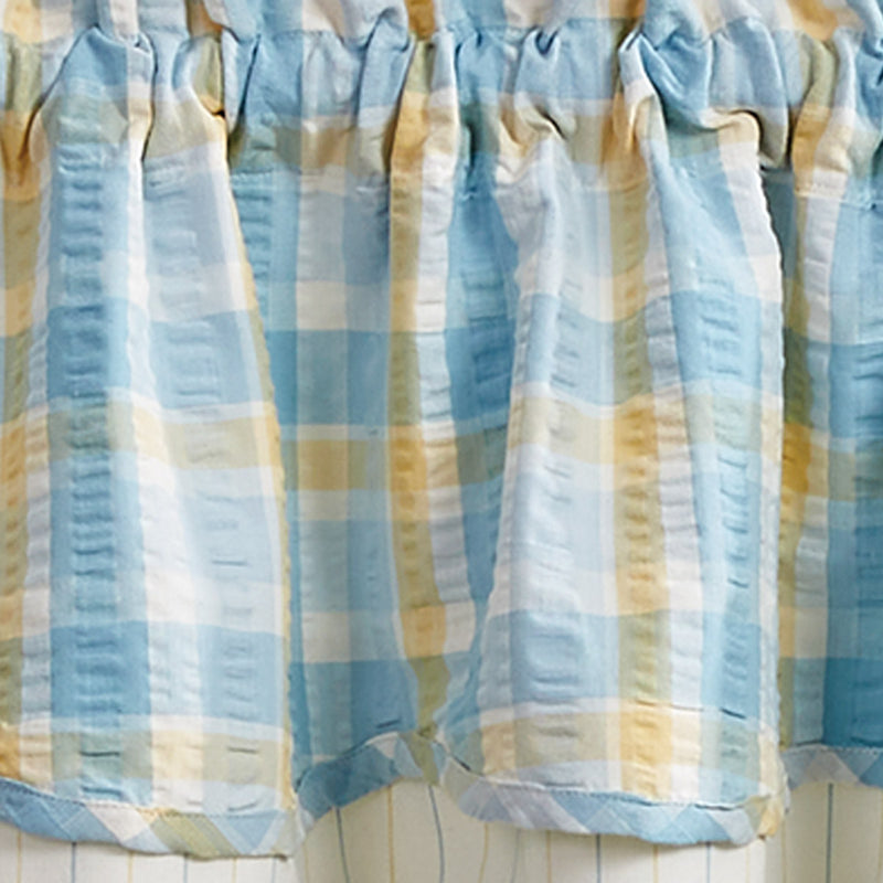 FORGET ME NOT LINED LAYERED VALANCE 72X16