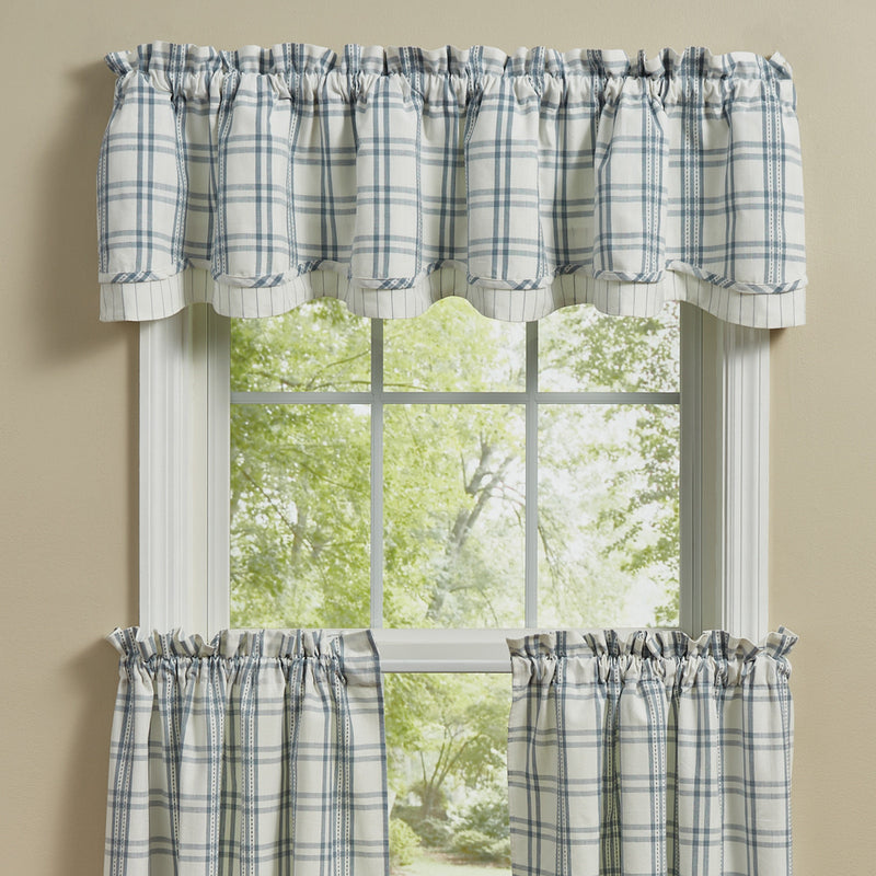 FRENCH FARMHOUSE LINED LAYERED VALANCE 72X16