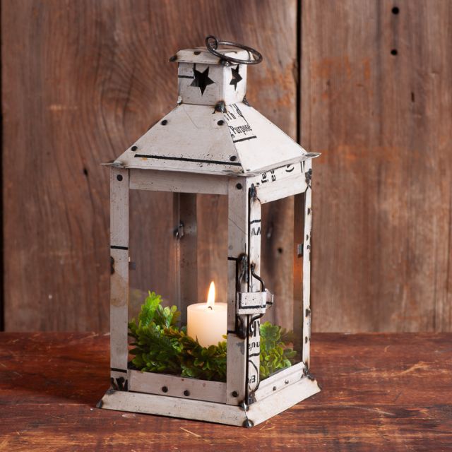 Recycled Iron Square Lantern