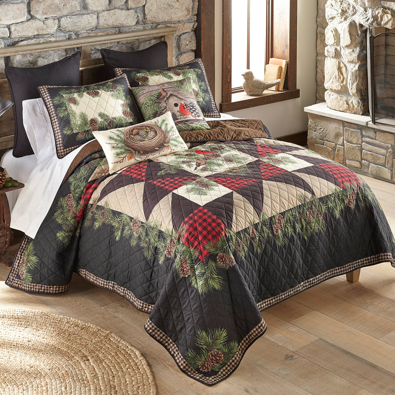 Cardinal Pine Quilted Collection