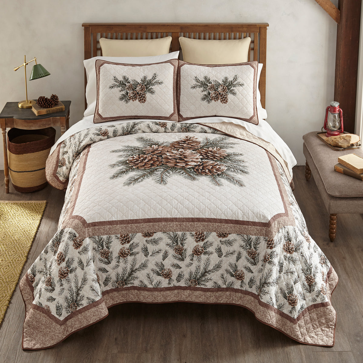 Pine Medallion Quilted Collection