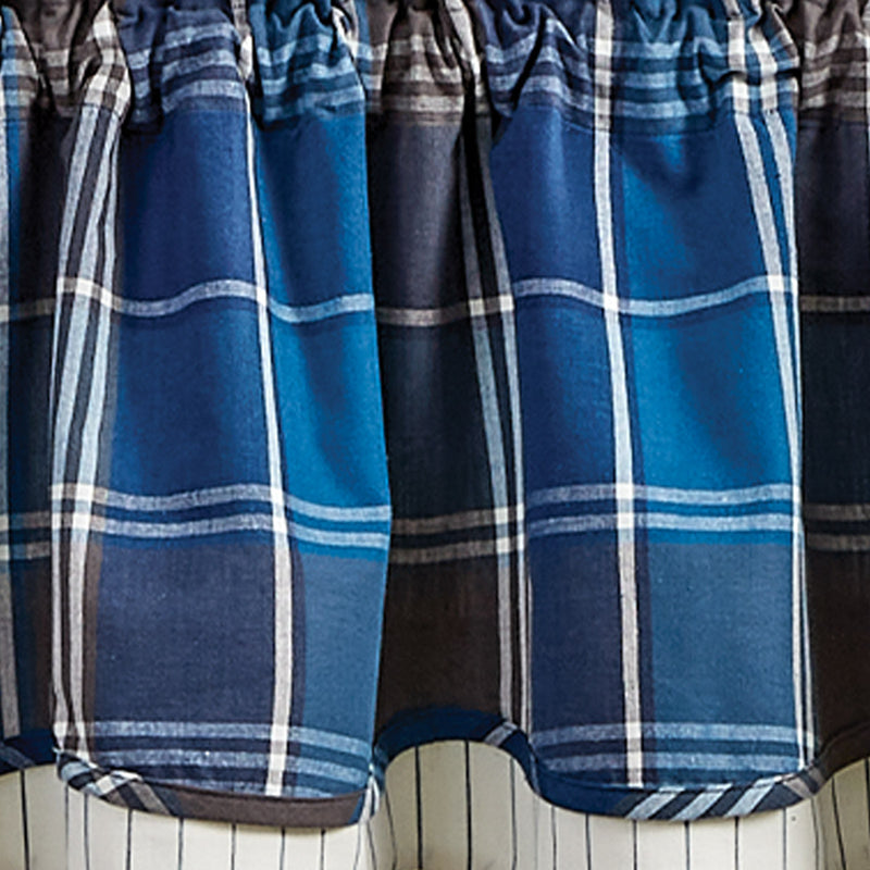 RAINY LAKE LINED LAYERED VALANCE 72X16