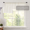 Tobacco Cloth Antique White Patchwork Valance 16x90