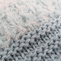 Plush Knit Throw ~ Dusty Blue