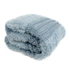 Plush Knit Throw ~ Dusty Blue