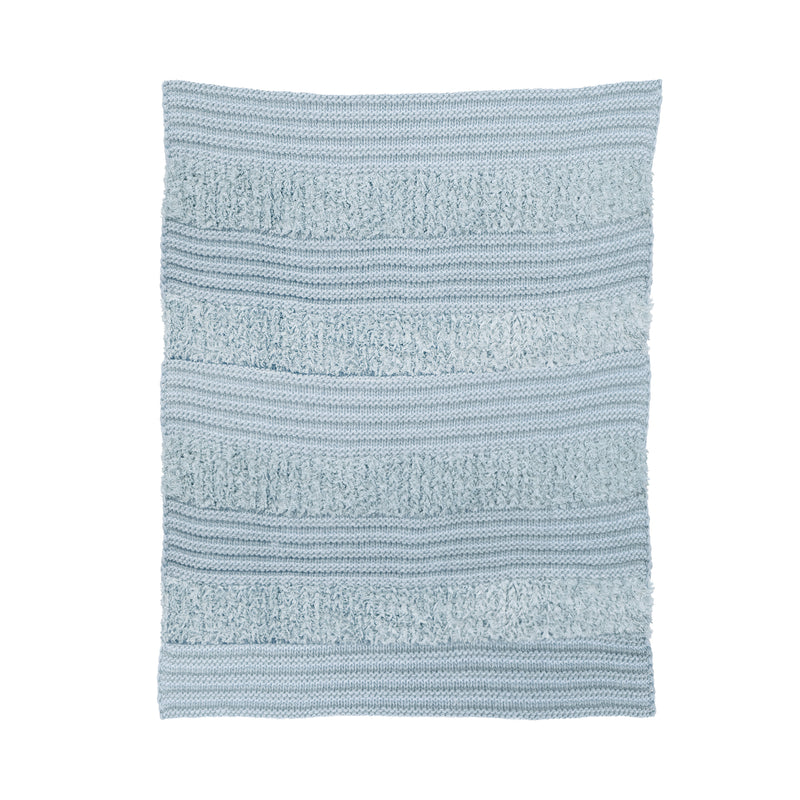 Plush Knit Throw ~ Dusty Blue