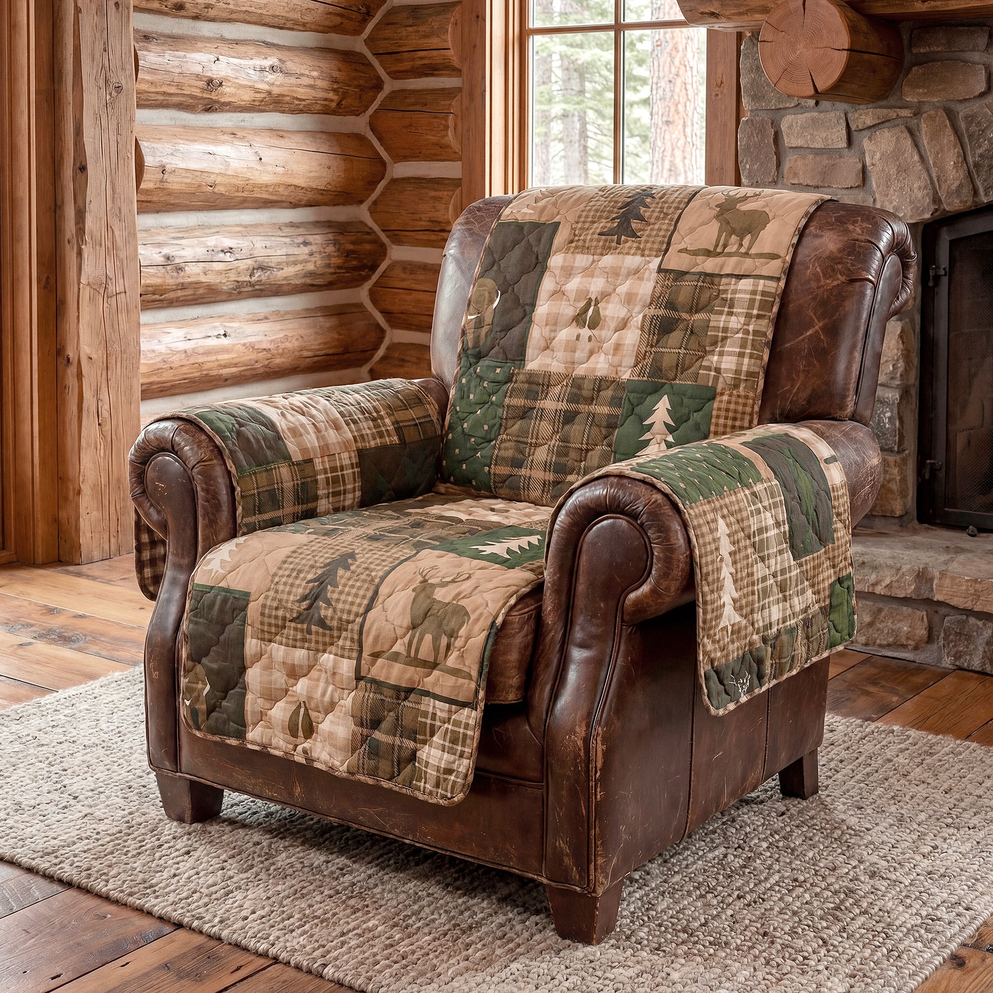 Green Forest Chair & Sofa Covers