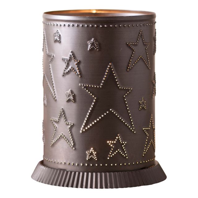 Candle Warmer with Country Star in Kettle Black