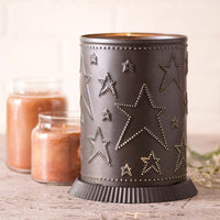 Candle Warmer with Country Star in Kettle Black