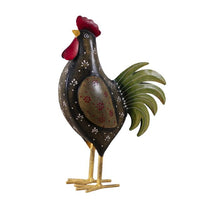 Fancy Hand Painted Iron Rooster