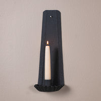Gristmill Candle Sconce in Textured Black **BACKORDERED UNTIL NOVEMBER 2025**