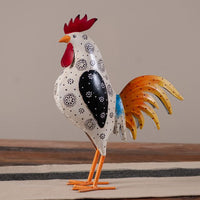Hand Painted Iron Rooster