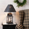 Keeping Room Lamp in Smokey Black with Metal Chisel Shade