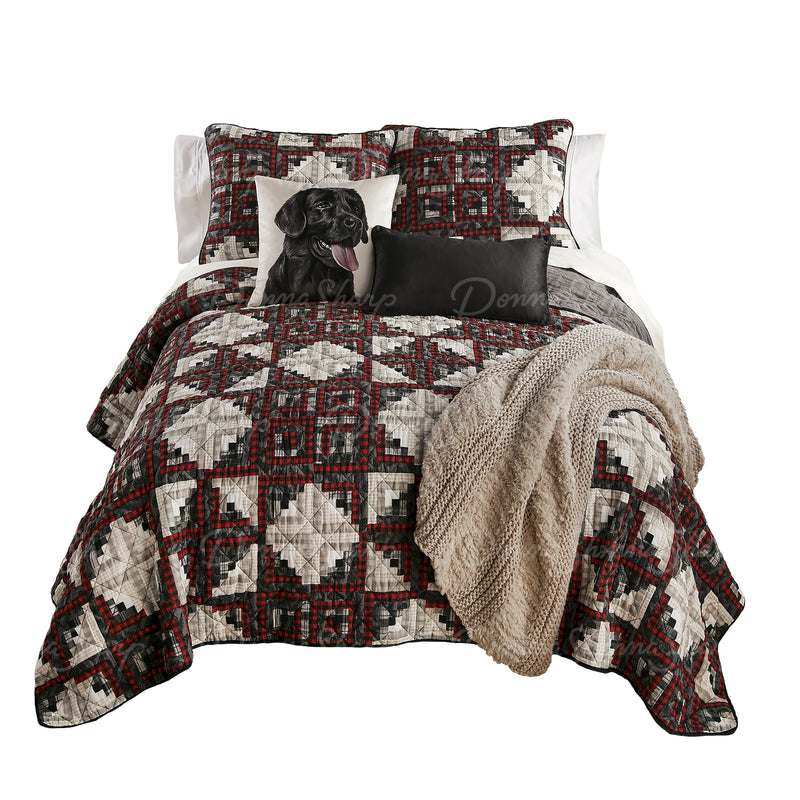 Log Cabin Star Quilted Collection