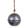 Rustic Hanging 6-Inch Dia Jingle Bell in Antique Silver