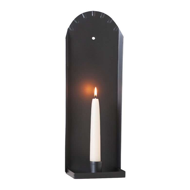 Salem Candle Sconce in Smokey Black
