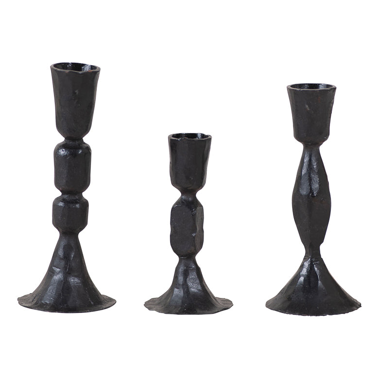 Salem Cast Iron Taper Candle Holder Set **BACKORDERED UNTIL SEPTEMBER 2025**
