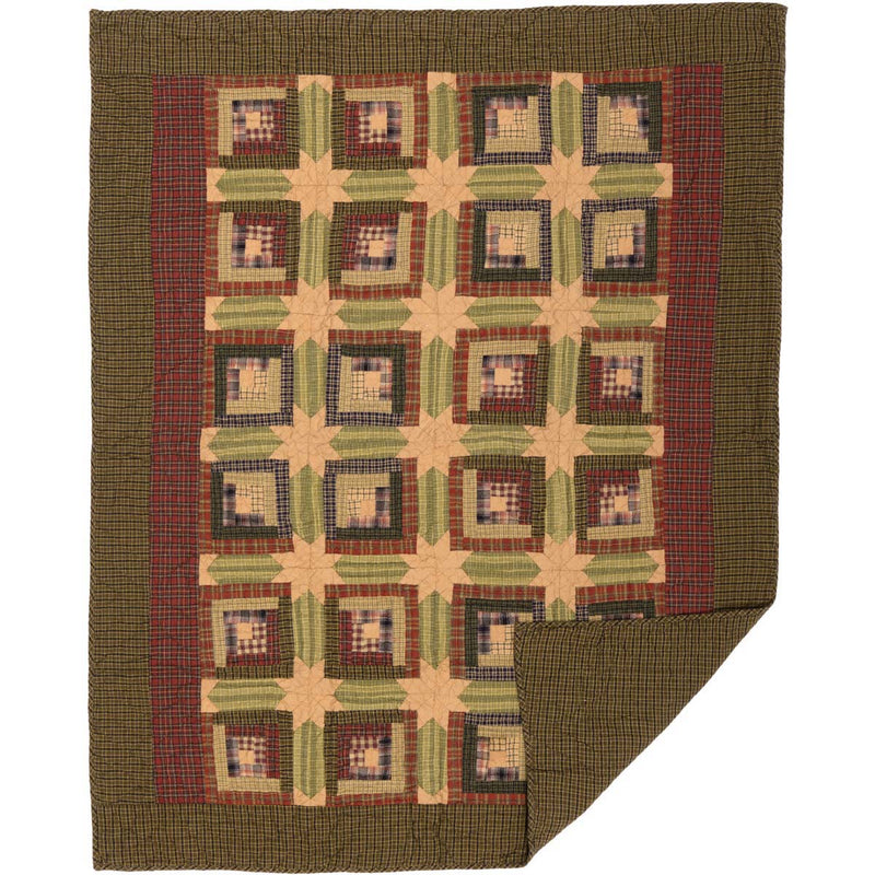 Tea Cabin Throw Quilted 60x50