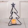 Wrought Iron Christmas Tree Votive/Tealight Holder