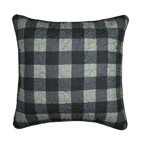 Donna Sharp Bear Walk Rustic Lodge Quilted Collection Plaid Pillow