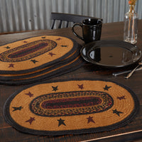 Heritage Farms Star Jute Placemat Set of 6 12x18