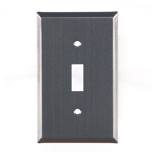 Single Switch Unpierced Cover in Country Tin