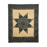 Donna Sharp Forest Star Rustic Primitive Quilted Collection Throw
