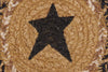 Kettle Grove Jute Coaster Stencil Star Set of 6