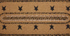Kettle Grove Jute Runner Stencil Stars Border 8x24