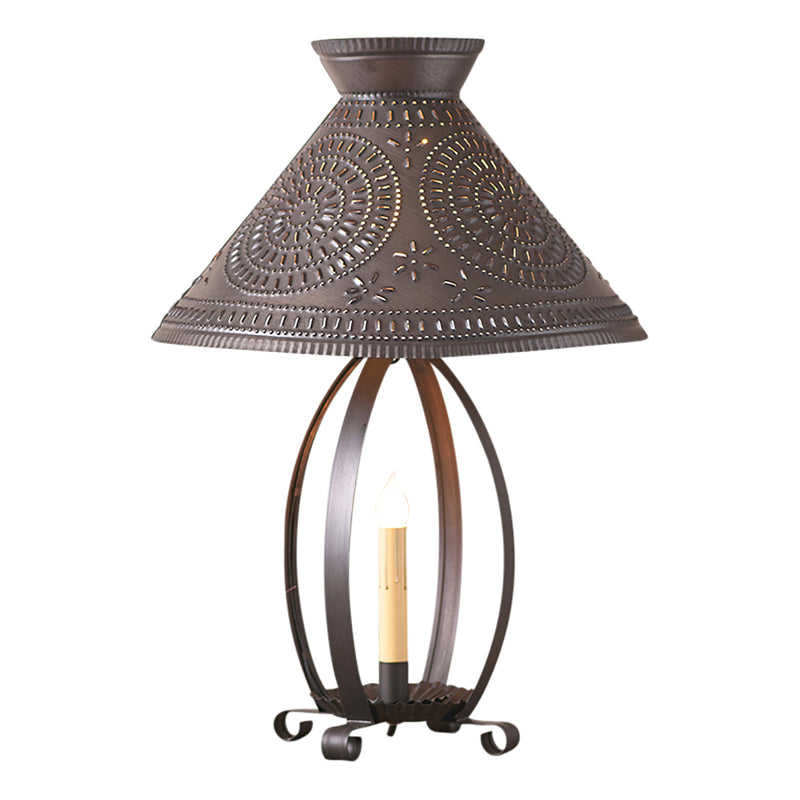 Betsy Ross Lamp with Chisel Shade in Kettle Black