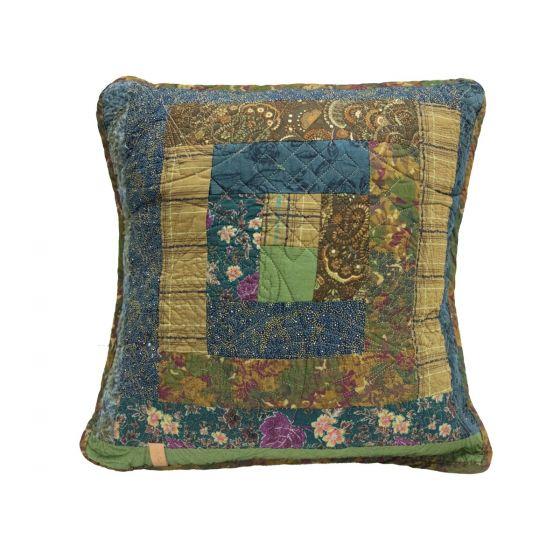 Donna Sharp Cabin Raising Pine Rustic Lodge Quilted Collection Decorative Pillow
