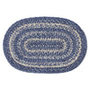 Great Falls Blue Jute Oval Placemat 12x18