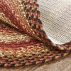 Ginger Spice Jute Rug Oval w/ Pad 27x48