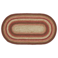 Ginger Spice Jute Rug Oval w/ Pad 27x48