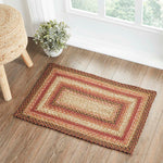 Ginger Spice Jute Rug Rect w/ Pad 20x30