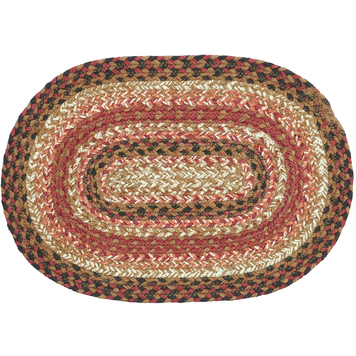 Ginger Spice Jute Oval Placemat 10x15