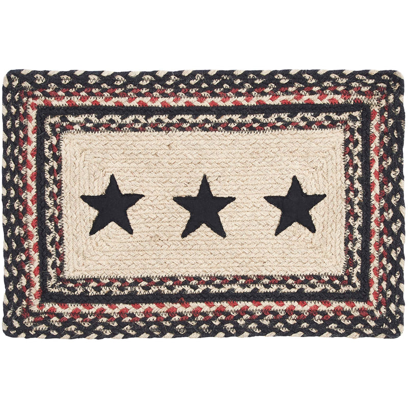 Colonial Star Jute Rect Placemat 10x15