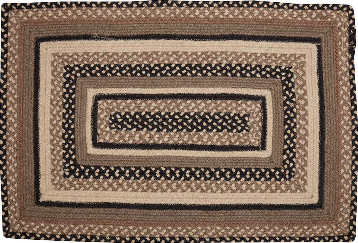 Sawyer Mill Charcoal Creme Jute Rugs With Pad - Piper Classics