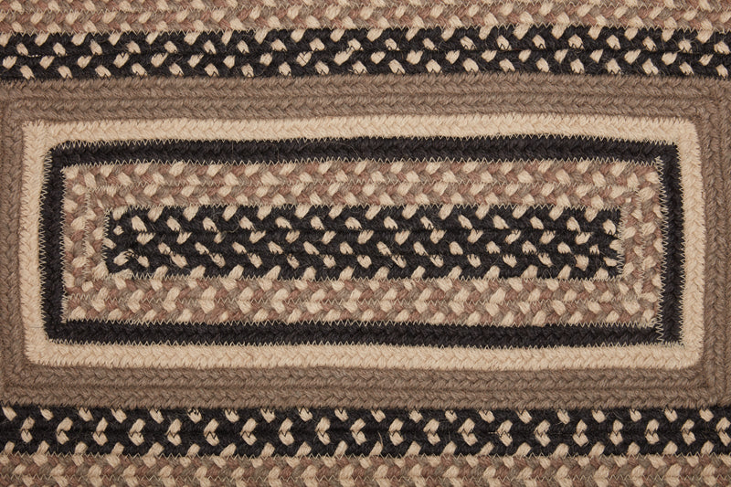 Sawyer Mill Charcoal Jute Rug Rect w/ Pad 36x60