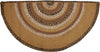 Kettle Grove Jute Rug Half Circle Stencil Stars 16.5x33