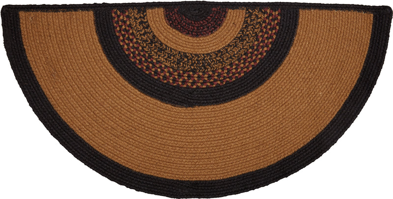 Heritage Farms Star Jute Rug Half Circle 16.5x33