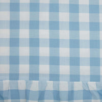 Annie Buffalo Blue Check Ruffled Fabric Pillow 18x18