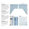 Annie Buffalo Blue Check Swag Set of 2 36x36x16