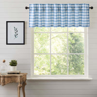 Annie Buffalo Blue Check Valance 16x72