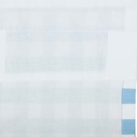 Annie Buffalo Blue Check Ruffled Prairie Long Panel Set of 2 84x36x18