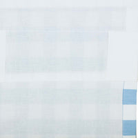 Annie Buffalo Blue Check Swag Set of 2 36x36x16